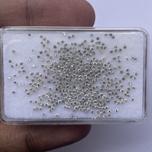 Pierre précieuse naturelle de diamant blanc sel et poivre taille brillant de 1 mm et 1,5 mm certifiée IGI pour la fabrication de bijoux - Product Image 3