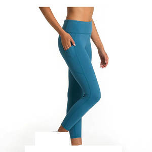 Soft Yoga <b>Legging</b> <b>With</b> Side <b>Pocket</b> OEM Plain Gym Fitness Slimming Athletic top latest <b>Leggings</b> for Women - Product Image 3