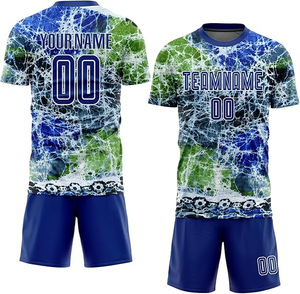 Equipo de fútbol personalizado sublimación camiseta de fútbol OEM fábrica de secado rápido transpirable ropa de equipo al por mayor ropa deportiva - Product Image 3
