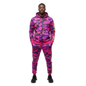 Ensemble de survêtements et sweats à capuche personnalisés de haute qualité, en molleton épais, style streetwear camouflage pour hommes - Product Image 2