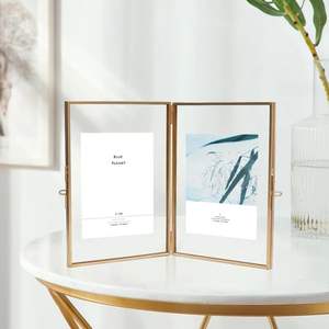 Cadre photo en métal artistique pour une décoration intérieure élégante, cadeau idéal pour les mariages, les anniversaires et l'affichage sur étagère - Product Image 2