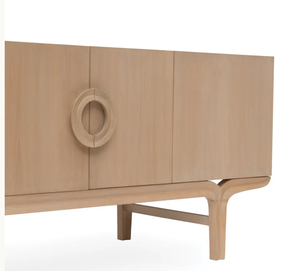 Buffet moderne en bois massif Buffet avec portes pour salle à manger Salon Entrée Rangement Armoires de cuisine - Product Image 3