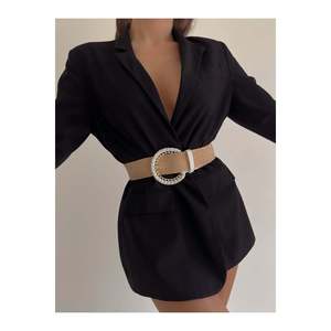 Ceinture élastique en paille tressée pour femme, ceinture de veste, ceinture de chemise, ceinture de robe - BLANCHE - Product Image 4