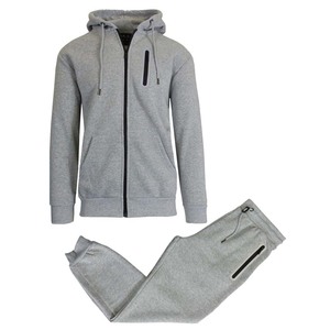 Conjunto de Sudadera con Cremallera y Pantalones Deportivos para Hombre, Invierno, Poliéster/Algodón - Product Image 3