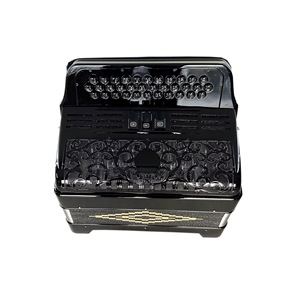 Top Quality Seasounds Professional 34 boutons 12 basses JB3412C Accordéon brillant à 3 registres avec grille noire et boutons - Product Image 3