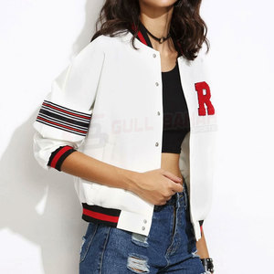 Veste universitaire légère et respirante pour femme avec col contrastant, coupe décontractée, design personnalisable - Product Image 5