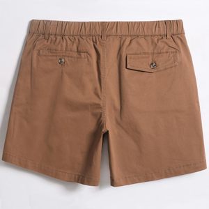 Pantalones cortos informales de algodón de corte clásico para hombre, cintura elástica con múltiples bolsillos, uso diario, traje de verano para caminar - Product Image 2