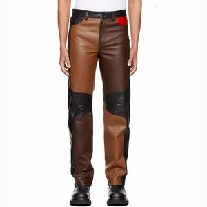 Pantalon en cuir 100% véritable pour hommes, pantalon en cuir de qualité supérieure, pantalon en cuir de couleur personnalisée à vendre - Product Image 2