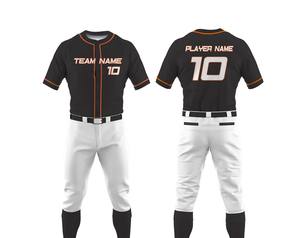 Uniforme de béisbol para hombre de calidad superior, peso ligero, tarifa barata, uniforme de béisbol antiarrugas Totalmente personalizado con el último diseño - Product Image 2