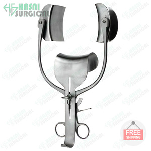 Retracteur abdominal manuel Collin avec trois lames, instrument chirurgical auto-retenant en acier inoxydable - Product Image 6