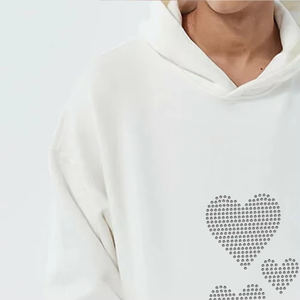 Sudadera con Capucha Unisex con Pedrería, Fabricación Profesional, Personalizada, Ropa de Calle de Invierno, Sudadera Holgada con Estampado Digital - Product Image 2