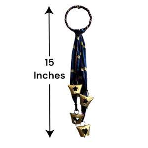 Handmade Bohemian Theme 16 Metal Evil Eye Christmas Bell <b>Door</b> Hanging Ornament & Holiday Decor with Heart & Tree Shape - Product Image 2