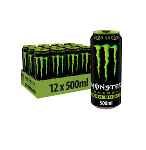 Boisson énergisante Monsters Zero Sugar 500ml, 15 Kj/100ml d'énergie, 3 Kcal, 0g de matières grasses, 1g de glucides, pour une boisson rafraîchissante faible en calories - Product Image 6