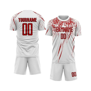 Soccer Uniform Set Custom Jersey and Shorts Breathable Quick Dry Lightweight Football Kit for Team Training and Matches - Product Image 1