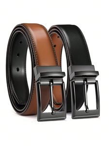 Cinturones de Cuero Genuino de Vaca Personalizados de Alta Calidad para Hombre, Hebilla de Acero, Alta Resistencia, Colores y Tallas Personalizables de Fábrica - Product Image 2