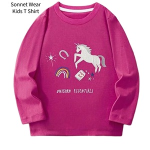 Camiseta de Manga Larga Estampada de Algodón para Niños, Ropa Casual - Product Image 2