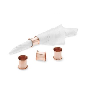 Serviette de mariage en métal, accessoires dorés, décor de Table, Design carré et rond, boucle de Serviette, vente en gros - Product Image 2