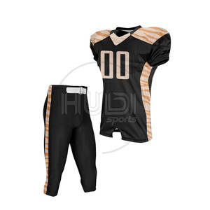 Personalizable OEM juvenil fútbol americano Jersey transpirable manga corta equipo diseño uniforme más tamaño conjunto - Product Image 4