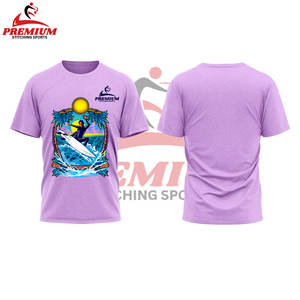 T-shirt de haute qualité pour hommes T-shirt en coton et polyester T-shirt avec logo imprimé personnalisé pour hommes vente en gros - Product Image 6