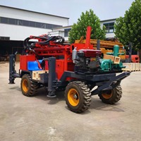 Foreuse hydraulique rotative pour puits d'eau, robuste, profondeur maximale 200 m |   Pompe à engrenages mobile à moteur diesel, facile à utiliser, pour usage domestique