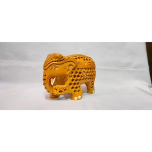 Artisanat antique fait à la main, éléphant, œuvre d'art décorative traditionnelle, mettant en valeur l'artisanat manuel de haute qualité pour une décoration intérieure unique - Product Image 6