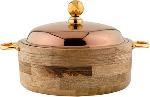 Boîte à roti multifonction en bois massif de qualité supérieure, fabriquée à la main, avec couvercle supérieur pour la conservation de la fraîcheur, design moderne, idéale pour la cuisine, prix abordable - Product Image 6
