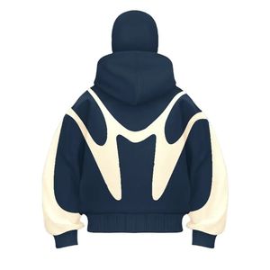 Drop Shoulder Breathable Cotton Flece Half Zipper Washed Ninja Mask Hoodies Thick Oversized Balaclava Hoodies - Product Image 2