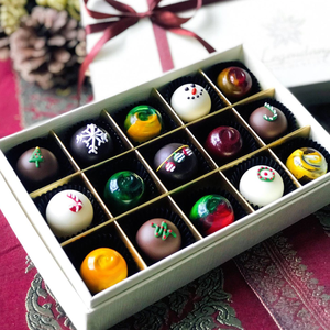 Bolas de Chocolate con trufas, decoración hecha a mano, marca vietnamita, venta al por mayor, para Navidad - Product Image 2