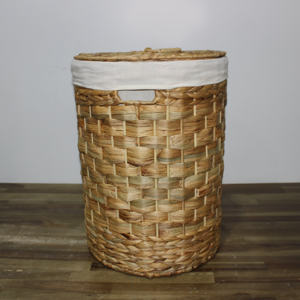 Artex Dong Thap Factory Panier à linge en jacinthe d'eau tissé à la main Panier de rangement pliable avec poignées pour la maison et les bébés - Product Image 2
