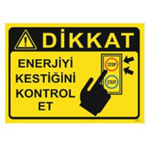 Señal de Advertencia de Corte de Energía, Adhesivo Reflectante Promocional y Luz para Mayor Visibilidad - Product Image 1