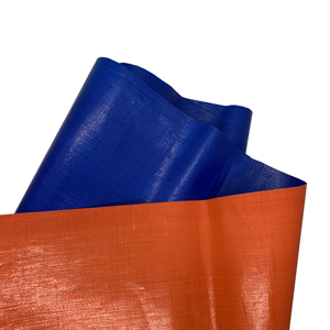 Manta impermeable de lona naranja/azul oscuro de 200gsm, diseño liso elegante para niños y niñas - Product Image 2