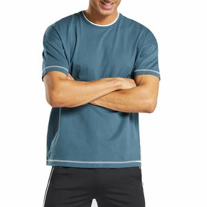 Camiseta personalizada de manga corta de algodón orgánico elegante a la moda Impresión digital dobladillo liso en blanco cuello redondo TAMAÑO DE Color personalizado - Product Image 6