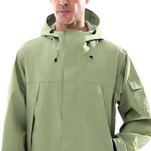 Veste coupe-vent imperméable pour homme, col montant, logo frontal, entièrement personnalisable, respirante, séchage rapide - Product Image 3