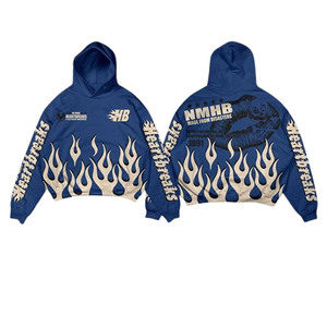 High Quality <b>Men's</b> Fashion <b>Hoodie</b> Customizable Wholesale <b>Oversized</b> Long Pullover with Screen Print Pattern for Autumn - Product Image 1