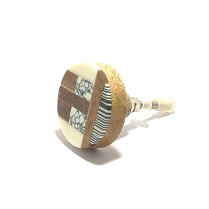 Hot Resin Wood with Brass Knobs <b>for</b> Door Knob Wood Resin <b>for</b> <b>Sales</b> Use of Kitchen Cabinet Drawer Handles - Product Image 3