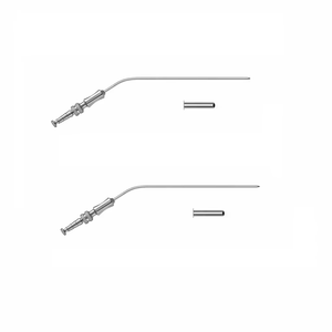 Tube d'aspiration chirurgical à angle de 30 degrés, 190 mm, base d'instruments chirurgicaux avec plusieurs tailles - Product Image 1