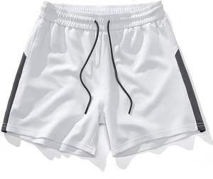 Pantalones cortos de entrenamiento atlético para gimnasio, transpirables, sólidos, de secado rápido, para correr, culturismo, deportivos, de verano, para hombre - Product Image 1