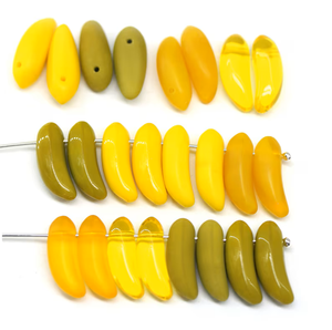 Banana Shaped 17x6mm Czech Glass <b>Beads</b> Black Blue Yellow Fruit <b>Beads</b> for Vegan Jewelry Crystal Lampwork Home Decor <b>Craft</b> - Product Image 4