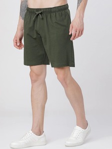 กางเกงขาสั้นผ้าแคนวาสสำหรับผู้ชายกางเกงขาสั้นกีฬาลำลองพร้อมโลโก้ออกแบบได้ตามต้องการสำหรับวิ่งมีเชือกผูกด้านข้าง - Product Image 4