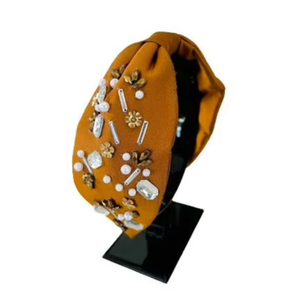 Diademas de Perlas de Cristal con Cuentas Hechas a Mano, con Base Acolchada de Tela Suave, Acabado de Calidad Boutique, Listas para Exportar, 2026 - Product Image 1