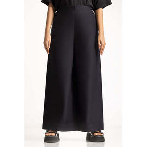 Pantalones Casuales de Crepé de Cintura Alta para Mujer, Pantalones de Vestir de Pierna Ancha con Diseño Arrugado, Transpirables, Ligeros, Corte Regular WM-TRC-SS24-012 - Product Image 2