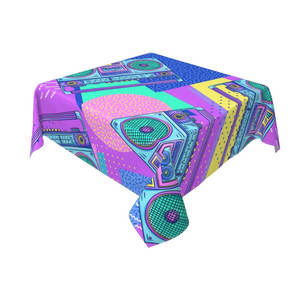 Exportador de calidad personalizado Digital impreso mesa de algodón puro decoración del hogar manteles de comedor - Product Image 1