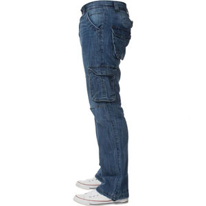 Pantalones Cargo Hombres Pantalones Algodón Muchos bolsillos Estiramiento Flexible Hombres Pantalones Casuales - Product Image 5