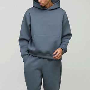 Nouveau style, logo personnalisé, survêtement d'hiver en coton évasé pour homme, jogging, streetwear, ensemble sweat-shirt et pantalon de jogging, survêtement pour homme - Product Image 3