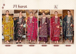 Colección al por mayor de material de vestido pakistaní estampado de rayón viscoso con bordado para ocasiones de fiesta - Product Image 6