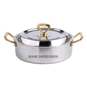 Aluminio fundido Color plata acabado brillante pulido Ruffoni cazuela atractivo diseñador utensilios de cocina accesorios suministros - Product Image 6