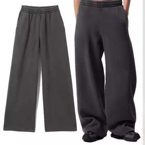 <b>Down</b> Bottom Drop Crotch Custom Cotton Blend New Solid Color No Decoration Casual <b>Pants</b> Loose Blank Trousers Men - Product Image 1