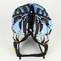 Protège-tête de rugby/football personnalisé avec impression de paume, rembourrage EVA, équipement de protection pour adultes unisexe, fermeture à boucle, anti-collision