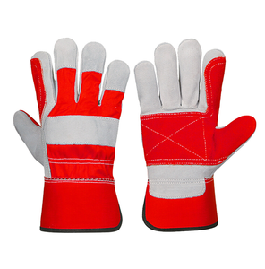 Gants de conducteur de travail de gréeur de travail de sécurité de main de Protection en cuir de vache résistant à l'usure de haute qualité - Product Image 1