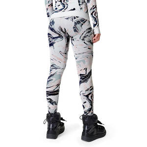 High-Waist Women's Yoga <b>Leggings</b> with Tummy Control Quick Dry & Custom Logo Workout Pants with Pockets Solid <b>Pattern</b> - Product Image 2